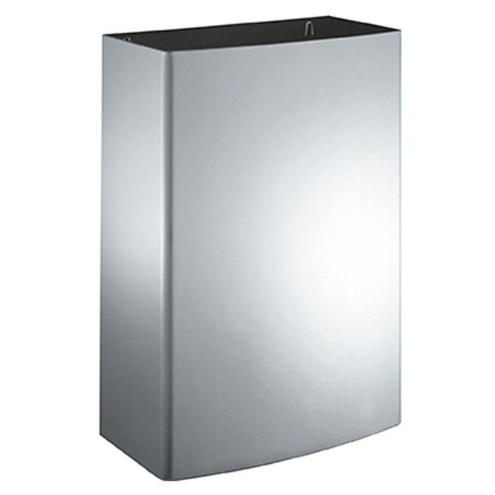 ASI 20826-T Roval Waste Receptacle w/ Closed Top & Push Door 12.8 Gal. Surface Mounted - Satin - Prestige Distribution