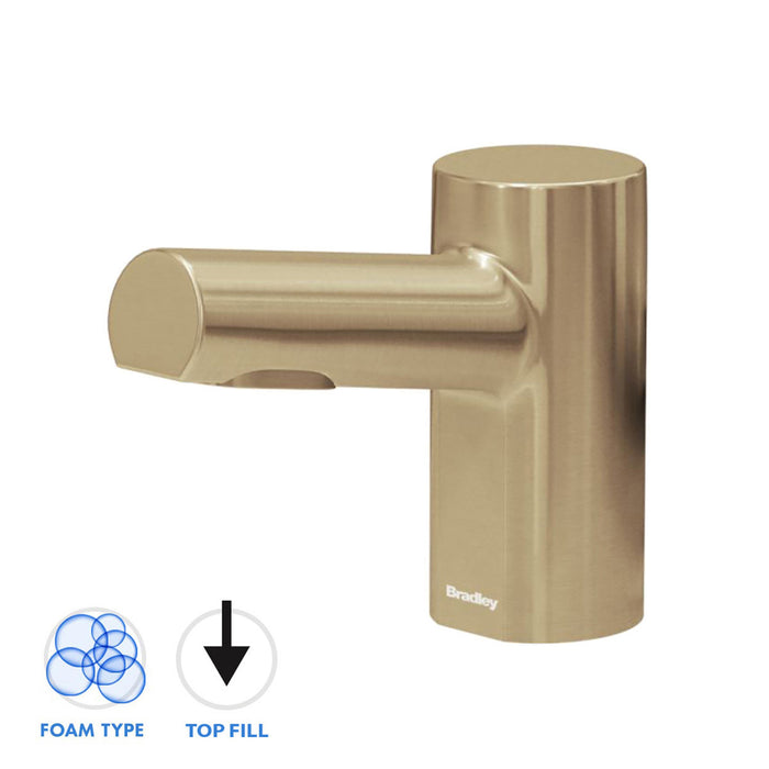 Bradley 6-3300-RFT Metro Series Top Fill Deck Mounted Soap Dispenser - Foam - Prestige Distribution